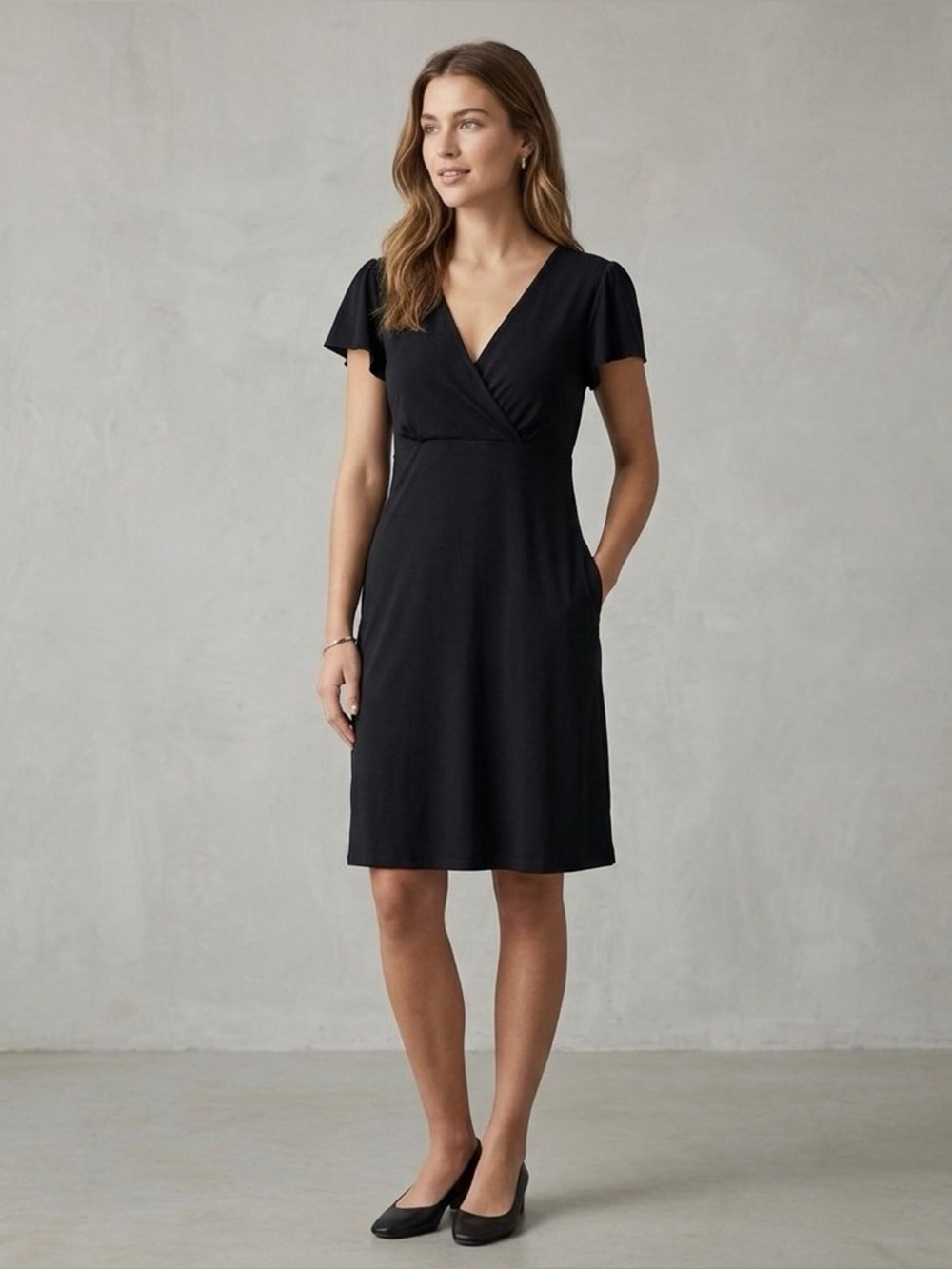 Vintage Studio Y Black Babydoll Dress